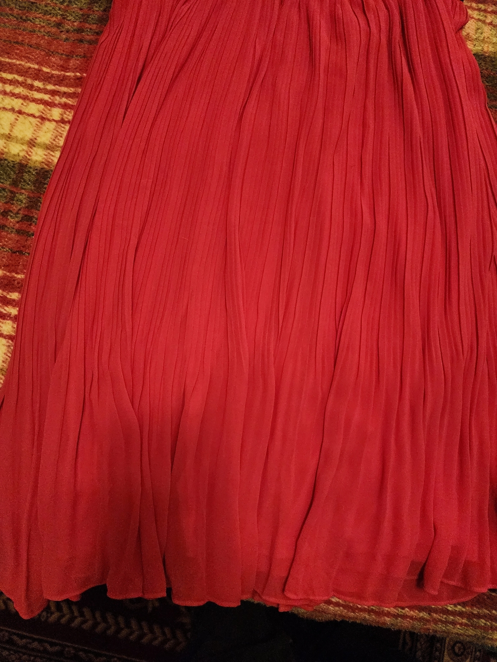 torrid Hot Pink Pleated Skirt with Black Waistband - Picture 7 of 7